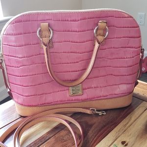 Dooney & Burke Pink Croc crossbody